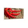 hodiny 30x60cm chilli papriky na dreve