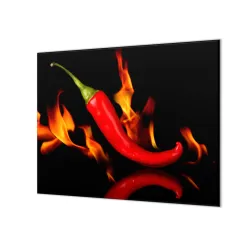 Ochranná deska paprička chilli v ohni 60x52cm